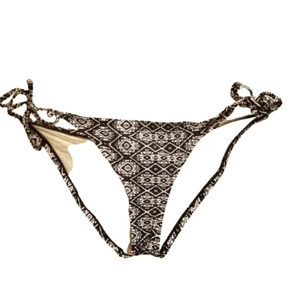 J. Crew blue and white geoprinted bikini bottom Size Medium - Picture 1 of 4